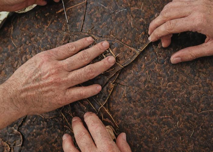 Leather repair and restoration work