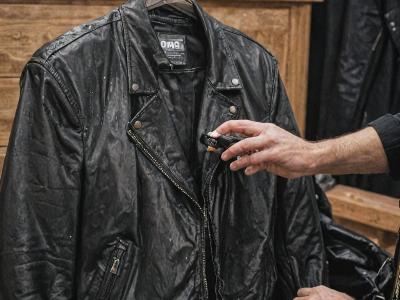 Leather jacket cleaning service